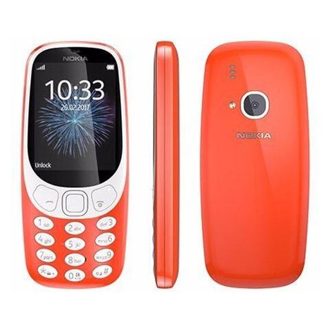 Nokia | 3310 (2017) | Red | 2.4 "" | TFT | 240 x 320 | N/A MB | 16 MB | Dual SIM | Micro-SIM | Bluetooth | 3.0 | USB version mic